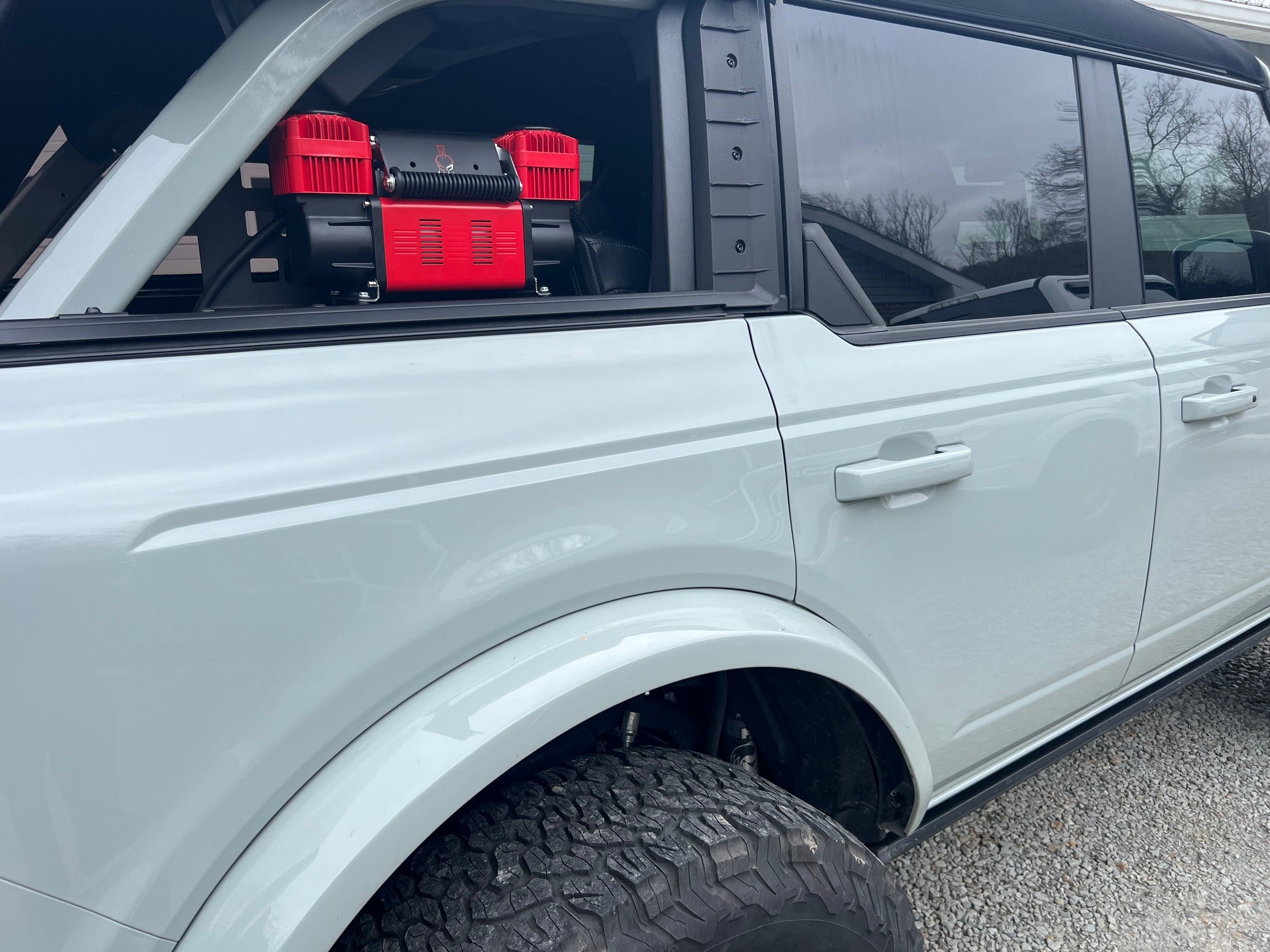 Thor's Lightning Refuge MOLLE Portable Air Compressor Mount for 6th Generation Ford Bronco 4-Door 2021-Present Thor's Lightning Refuge MOLLE Portable Air Compressor Mount for 6th Generation Ford Bronco 4-Door 2021-Present